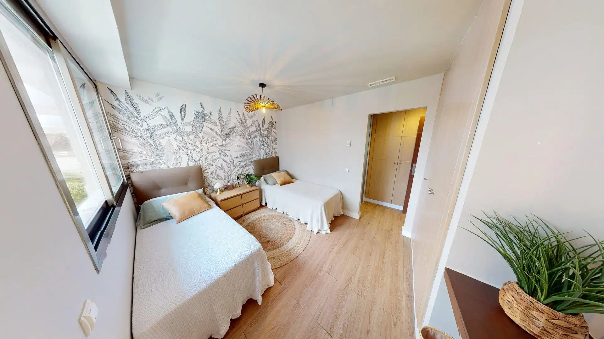 Schlafzimmer von Wohnung zum Verkauf in Mijas mit Klimaanlage, Heizung und Privatgarten