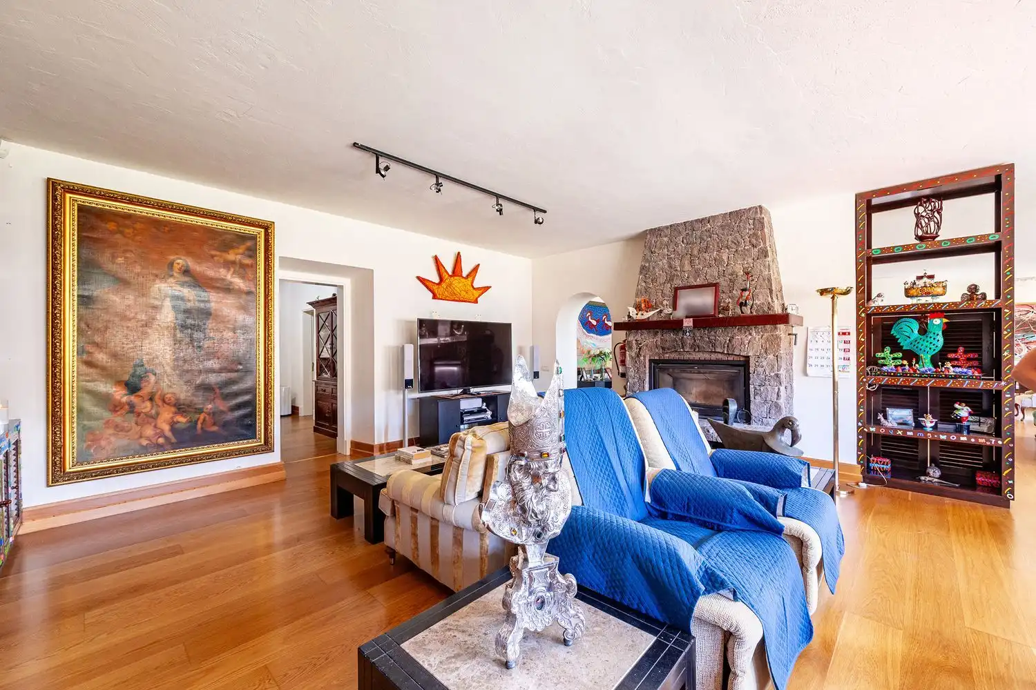 Sala de estar de Casa o chalet en venta en Telde con Jardín privado, Terraza y Piscina