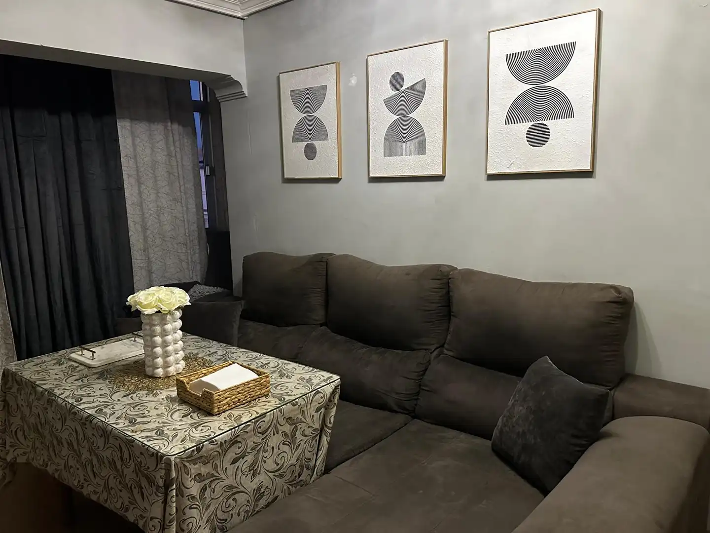 Living room of Flat for sale in Dos Hermanas  with Terrace and Furnished