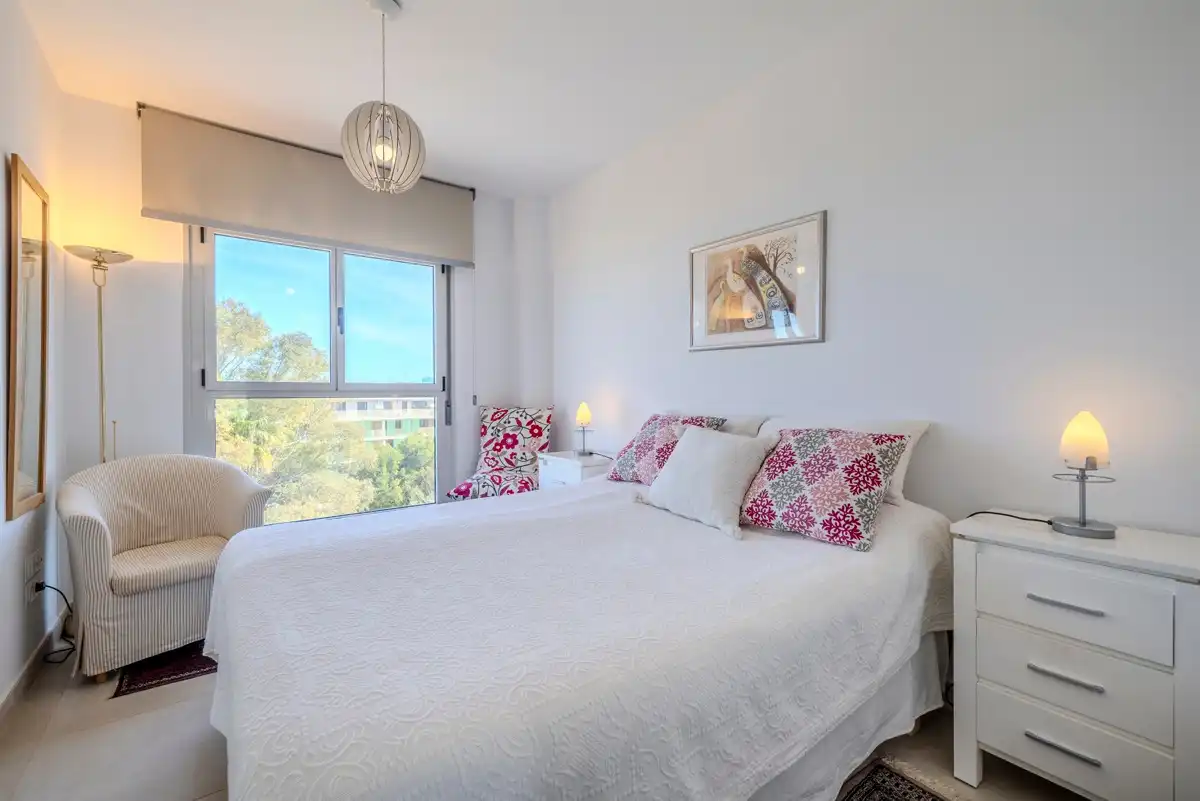 Schlafzimmer von Dachboden zum Verkauf in Dénia mit Klimaanlage, Heizung und Terrasse