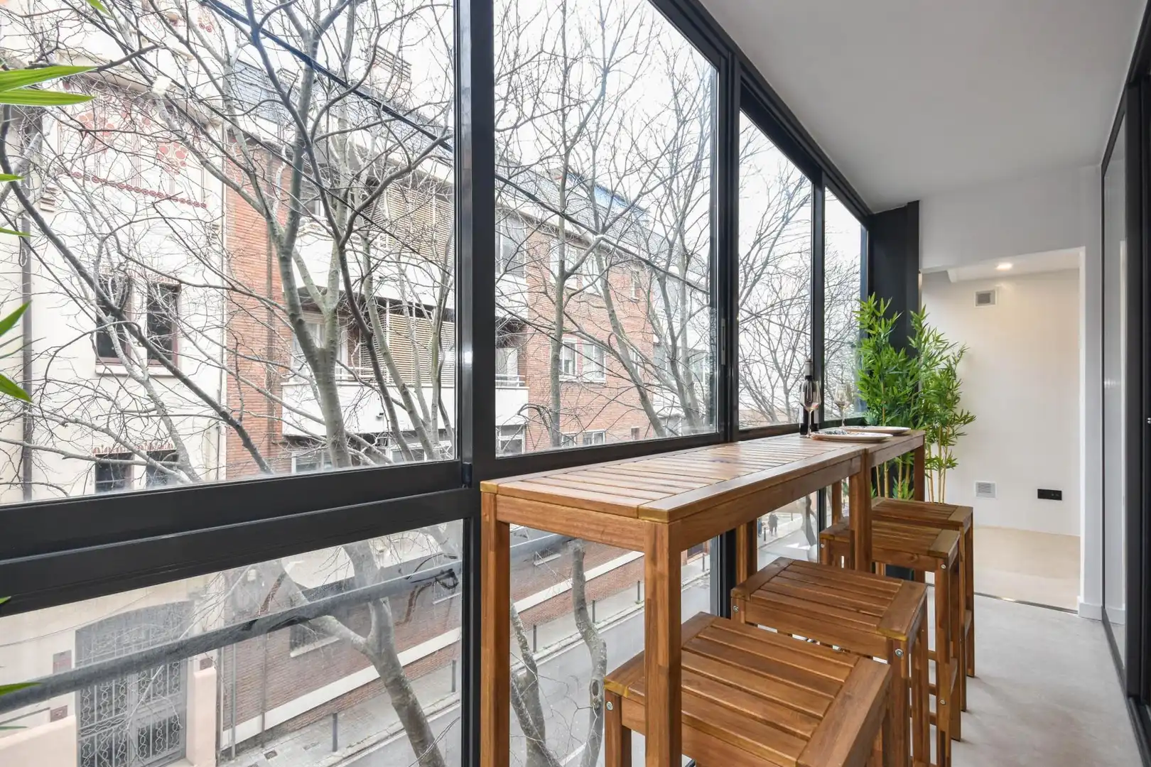 Terrasse von Wohnung zum Verkauf in  Barcelona Capital mit Klimaanlage, Parkett und Balkon