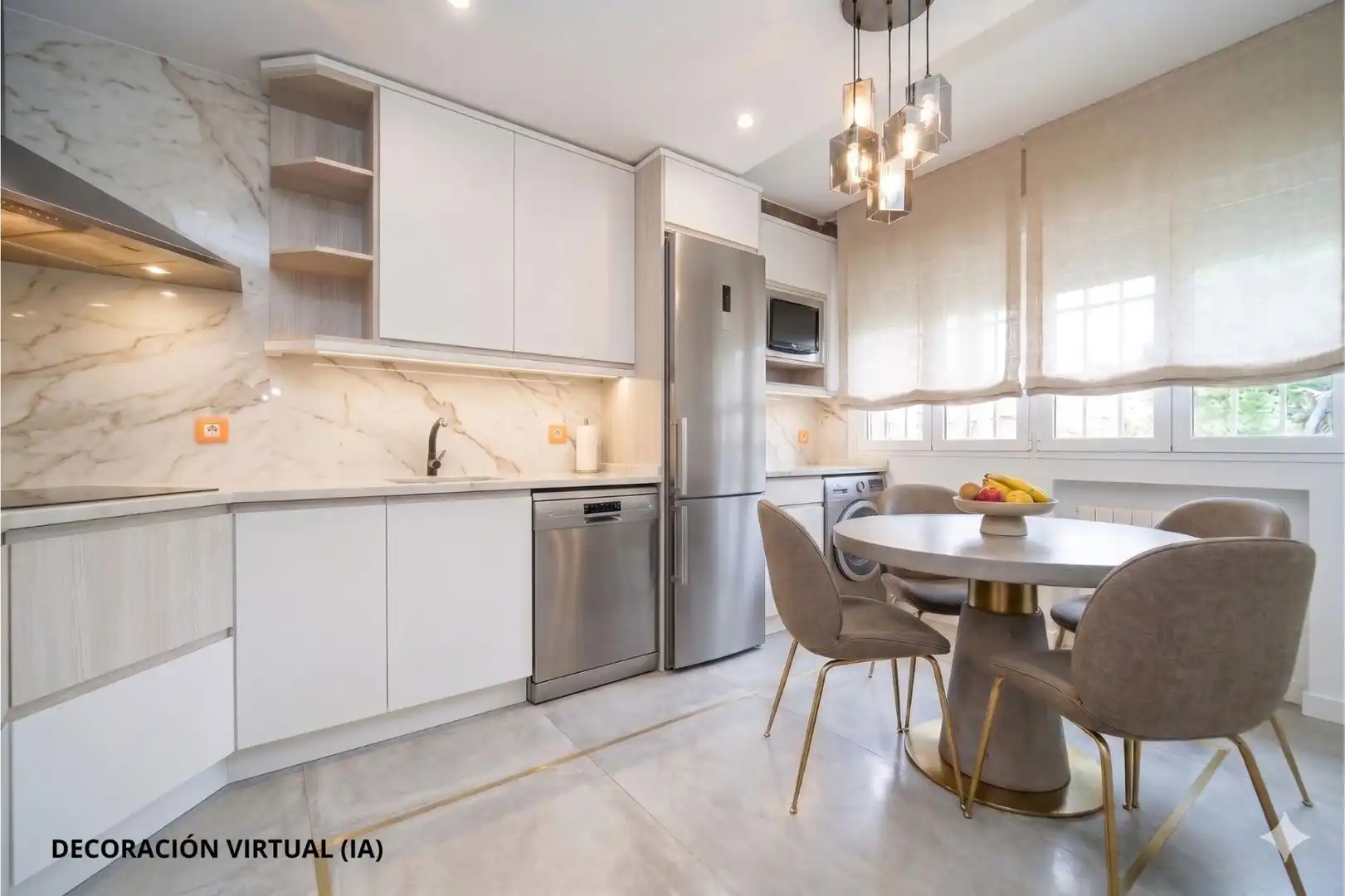 Kitchen of Detached homes for sale in Madrid  with Air Conditioner, Heating and Parquet flooring