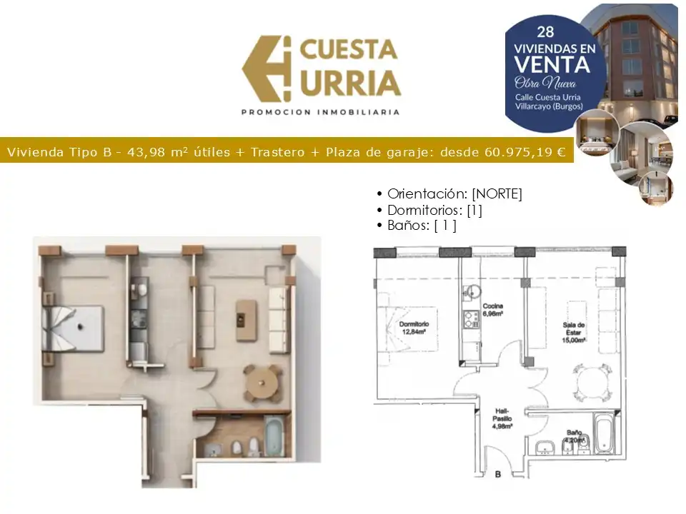 Flat for sale in Villarcayo de Merindad de Castilla la Vieja  with Heating and Storage room