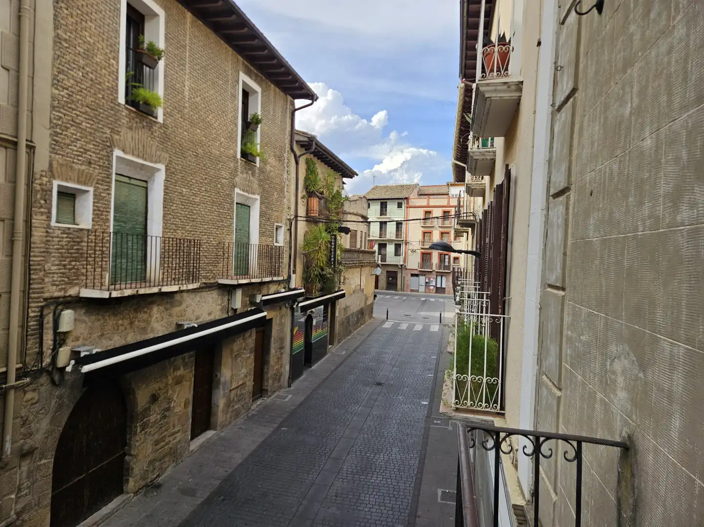 Vista exterior de Casa adosada en venta en Sangüesa / Zangoza