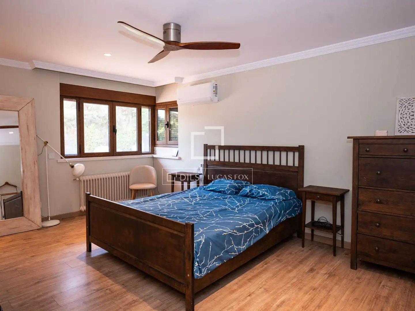 Bedroom of Houses for rent in Madrid  with Air Conditioner, Heating and Private garden