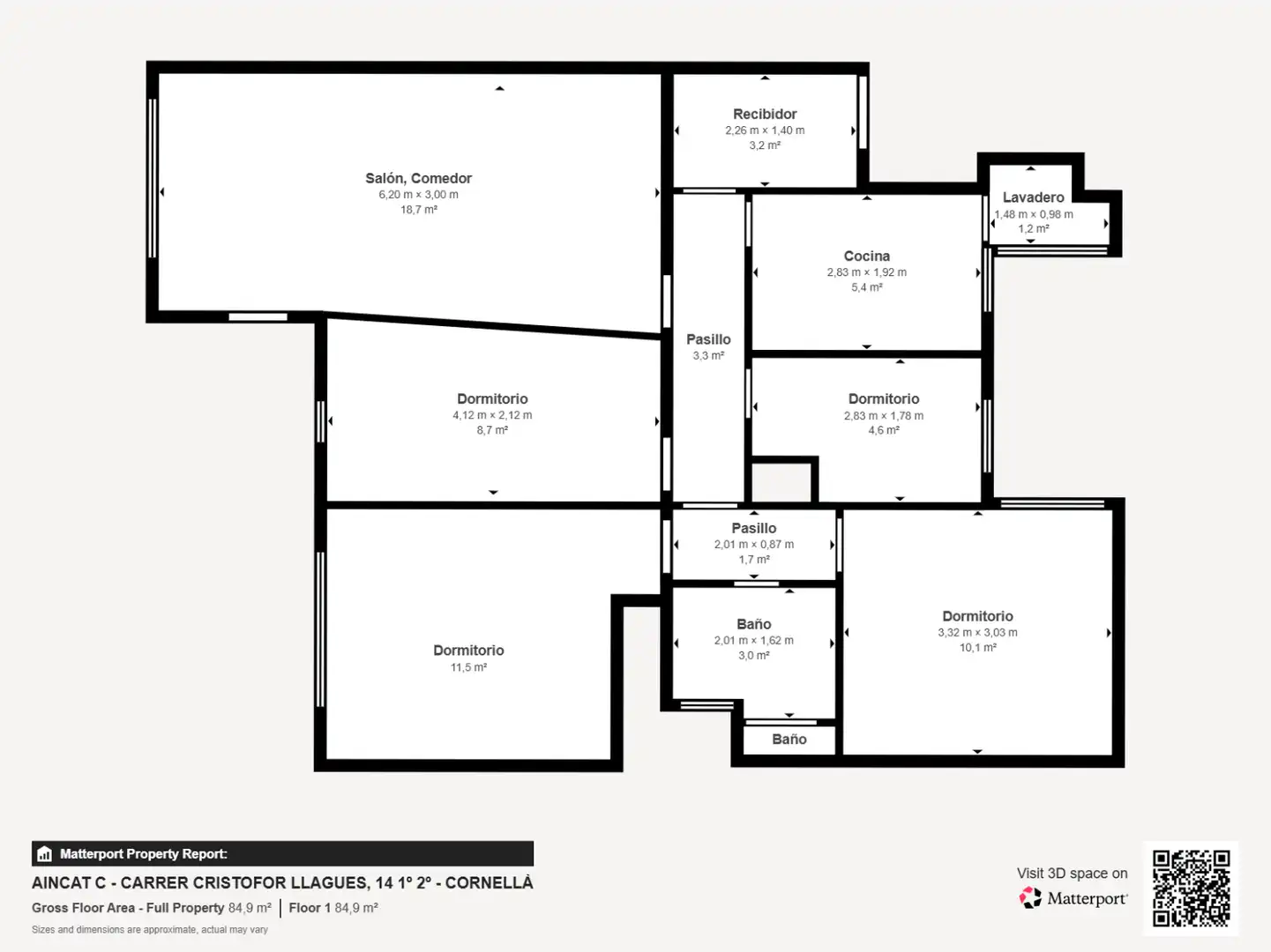 Piso en venta en Cornellà de Llobregat con Aire acondicionado, Calefacción y Balcón