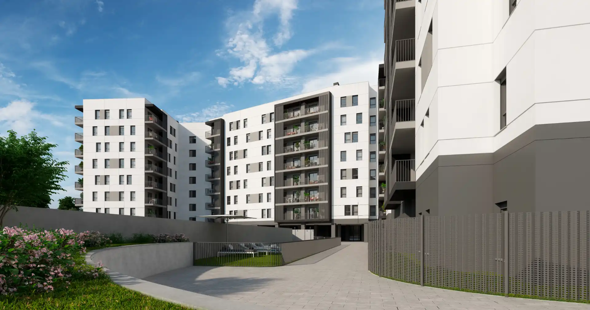 Vista exterior de Piso en venta en Sevilla con Terraza, Trastero y Piscina comunitaria