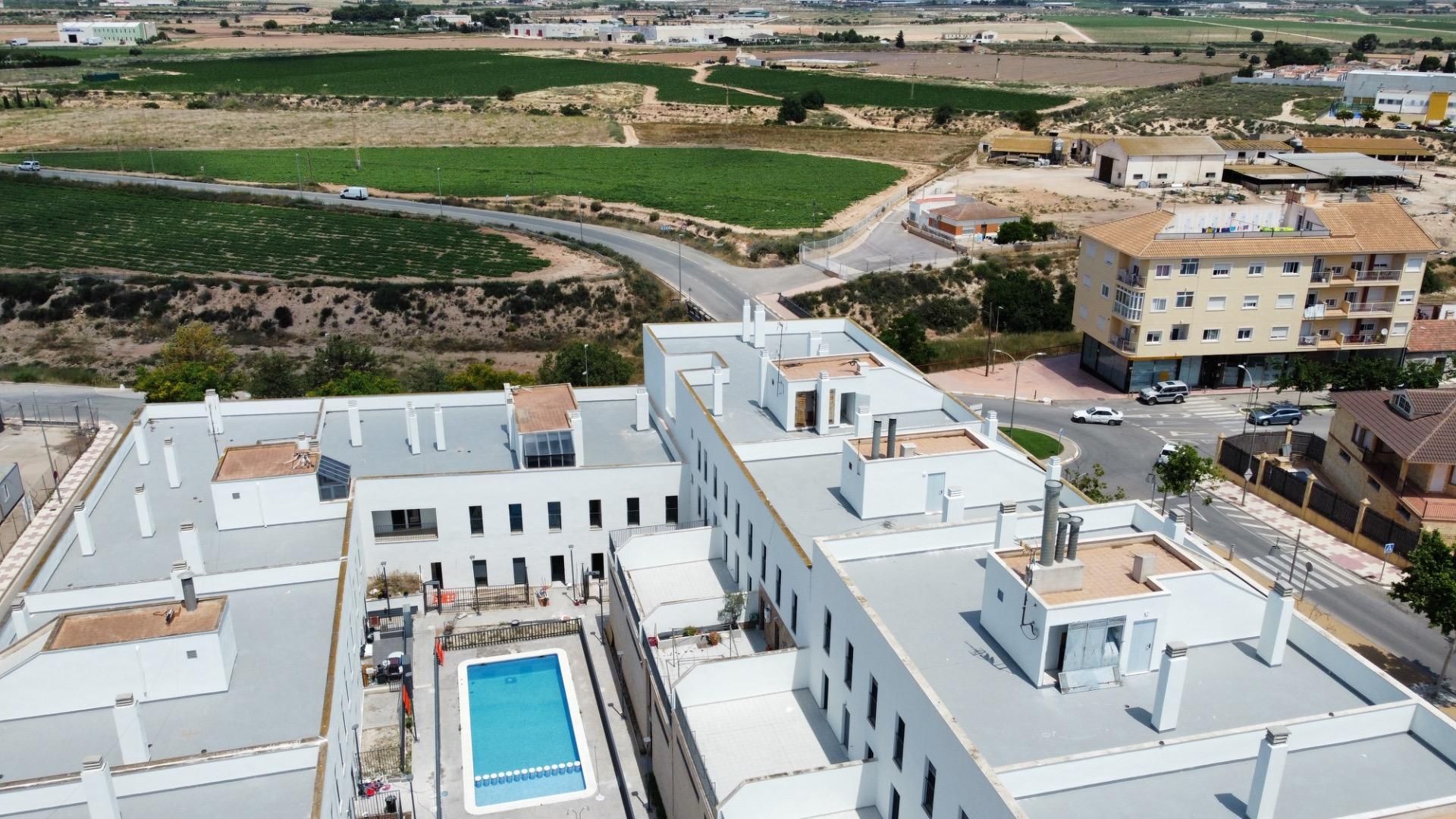 Exterior view of Flat for sale in Fuente Álamo de Murcia  with Private garden, Storage room and Community pool