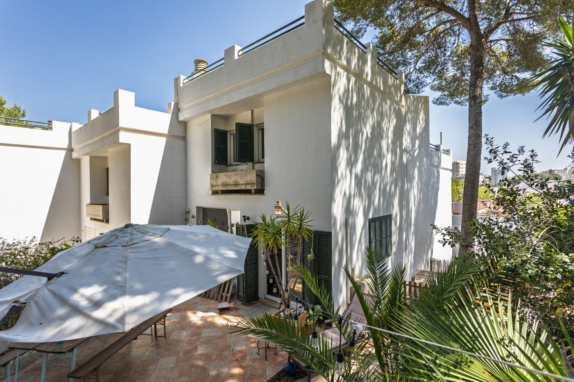 Exterior view of Single-family semi-detached for sale in  Palma de Mallorca  with Air Conditioner, Private garden and Terrace