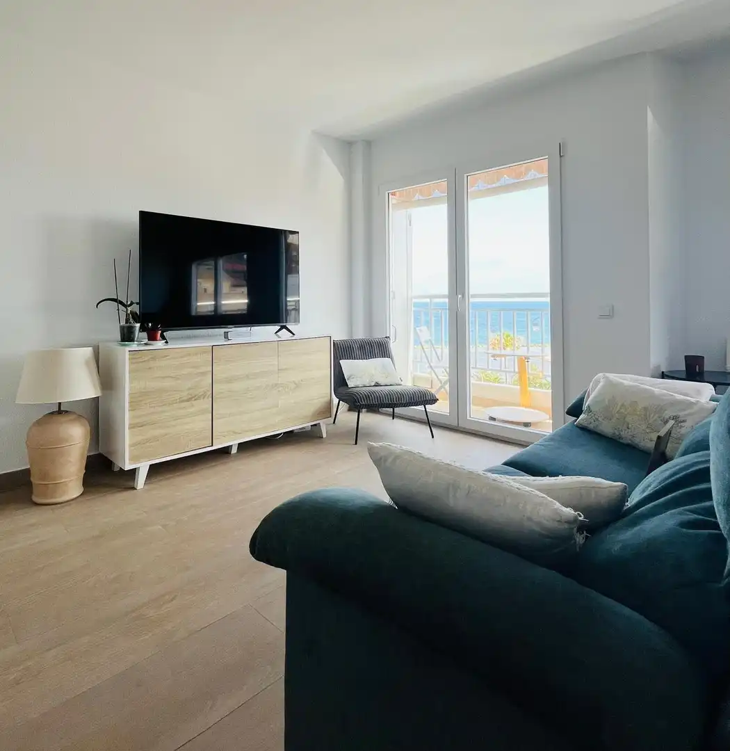 Wohnzimmer von Wohnung zur Miete in Alicante / Alacant mit Klimaanlage, Heizung und Terrasse
