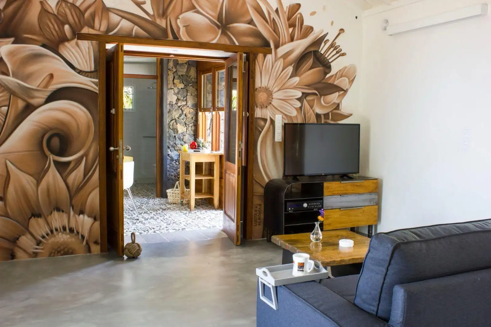 Wohnzimmer von Country house zum Verkauf in Santa Úrsula mit Privatgarten, Terrasse und Schwimmbad
