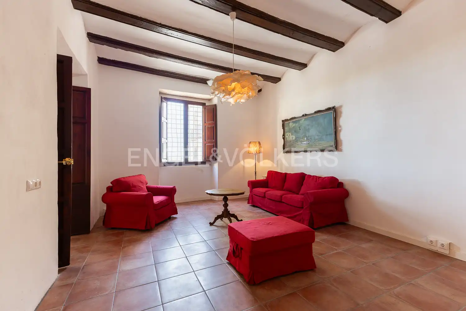 Sala de estar de Casa o chalet en venta en Manuel con Aire acondicionado, Calefacción y Parquet