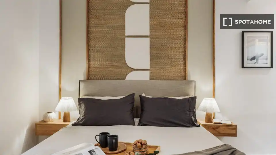 Bedroom of Flat for rent in Barcelona  with Air Conditioner, Heating and Furnished