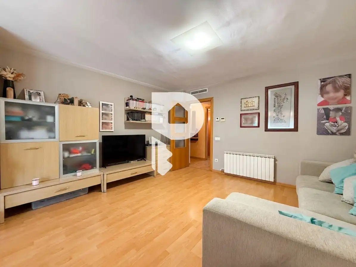 Sala de estar de Piso en venta en Sant Vicenç Dels Horts con Aire acondicionado, Calefacción y Parquet