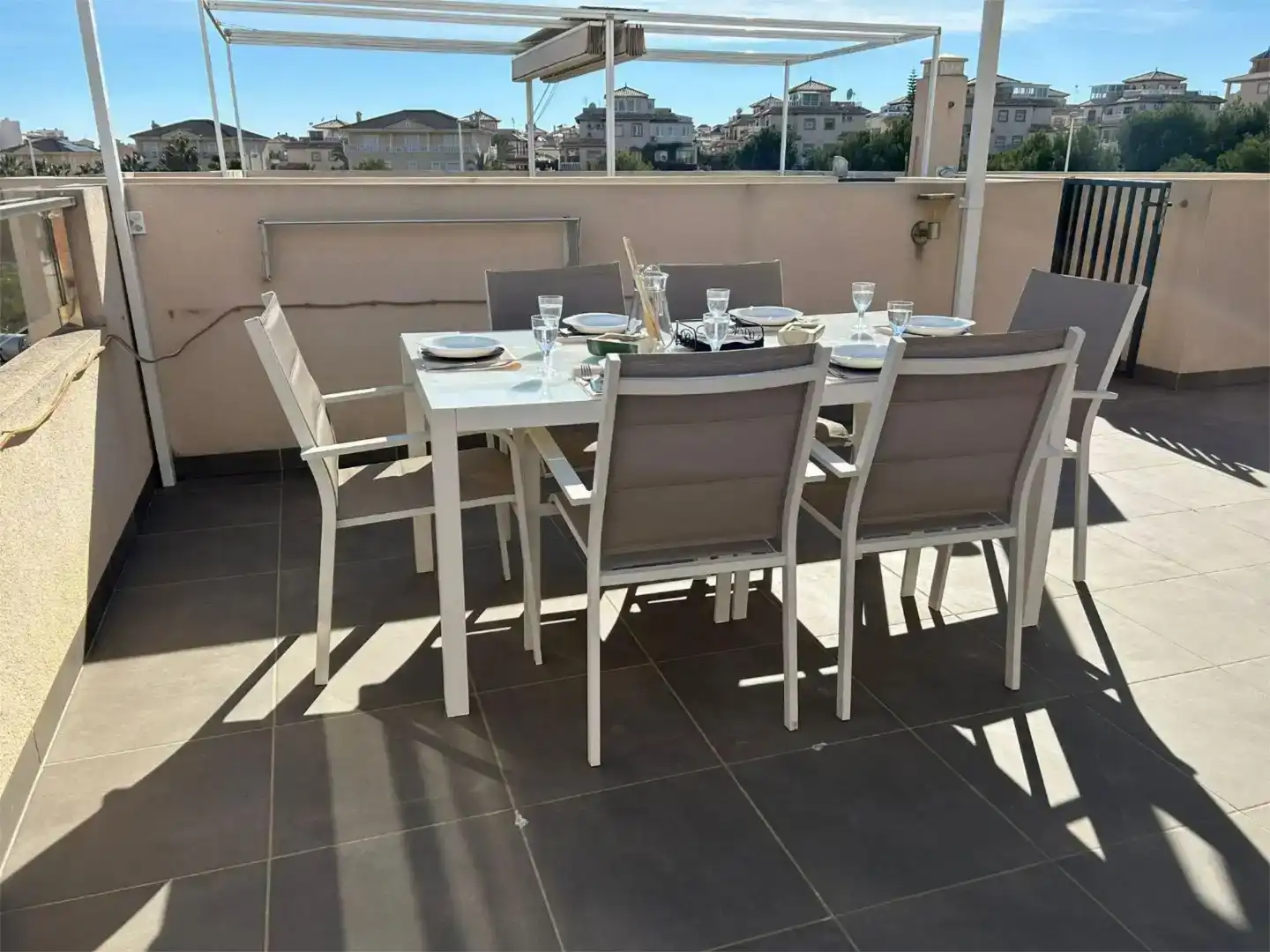 Terrasse von Wohnung zum Verkauf in Orihuela mit Klimaanlage, Schwimmbad und Balkon