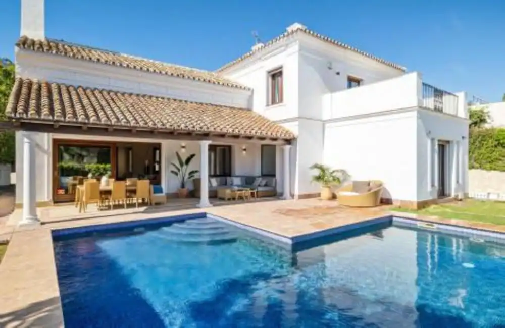 Exterior view of Houses for rent in Marbella  with Air Conditioner, Private garden and Terrace