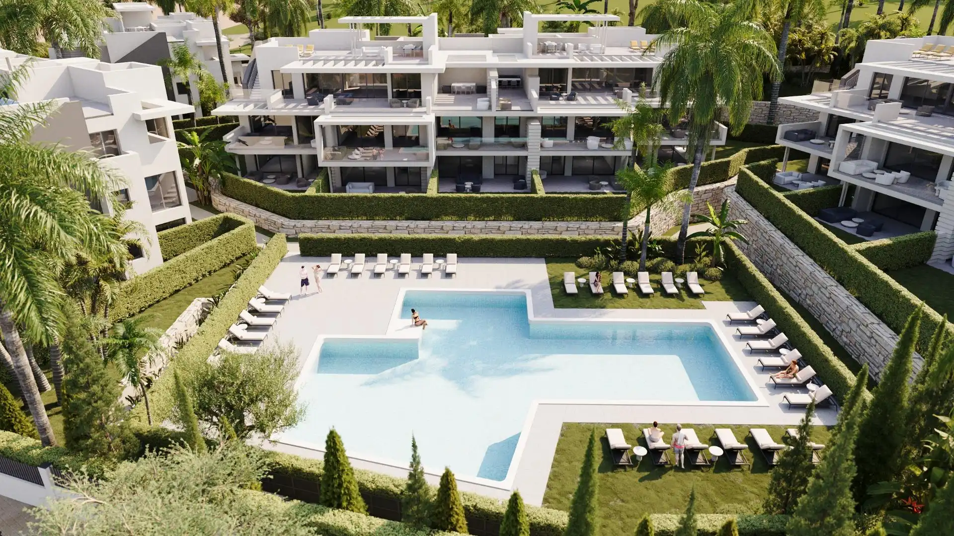 Garden of Flat for sale in Estepona  with Air Conditioner, Heating and Private garden