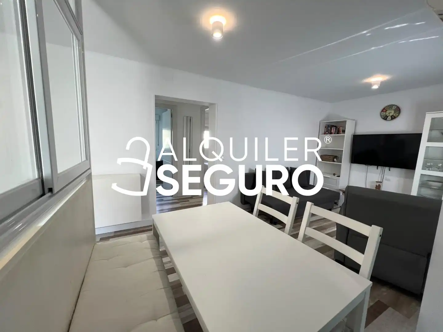 Sala de estar de Piso de alquiler en Madrid con Aire acondicionado, Calefacción y Amueblado