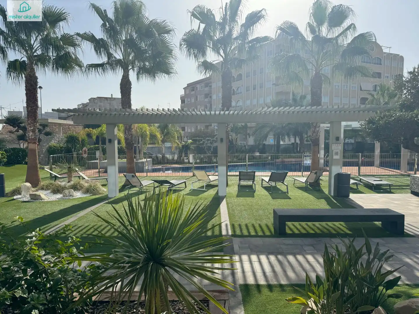 Swimming pool of Apartments for rent in El Campello  with Air Conditioner, Private garden and Terrace