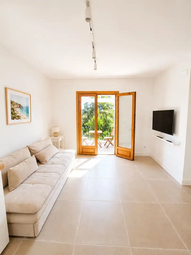 Sala d'estar de Apartament en venda en Pedreguer amb Jardí privat, Piscina i Balcó