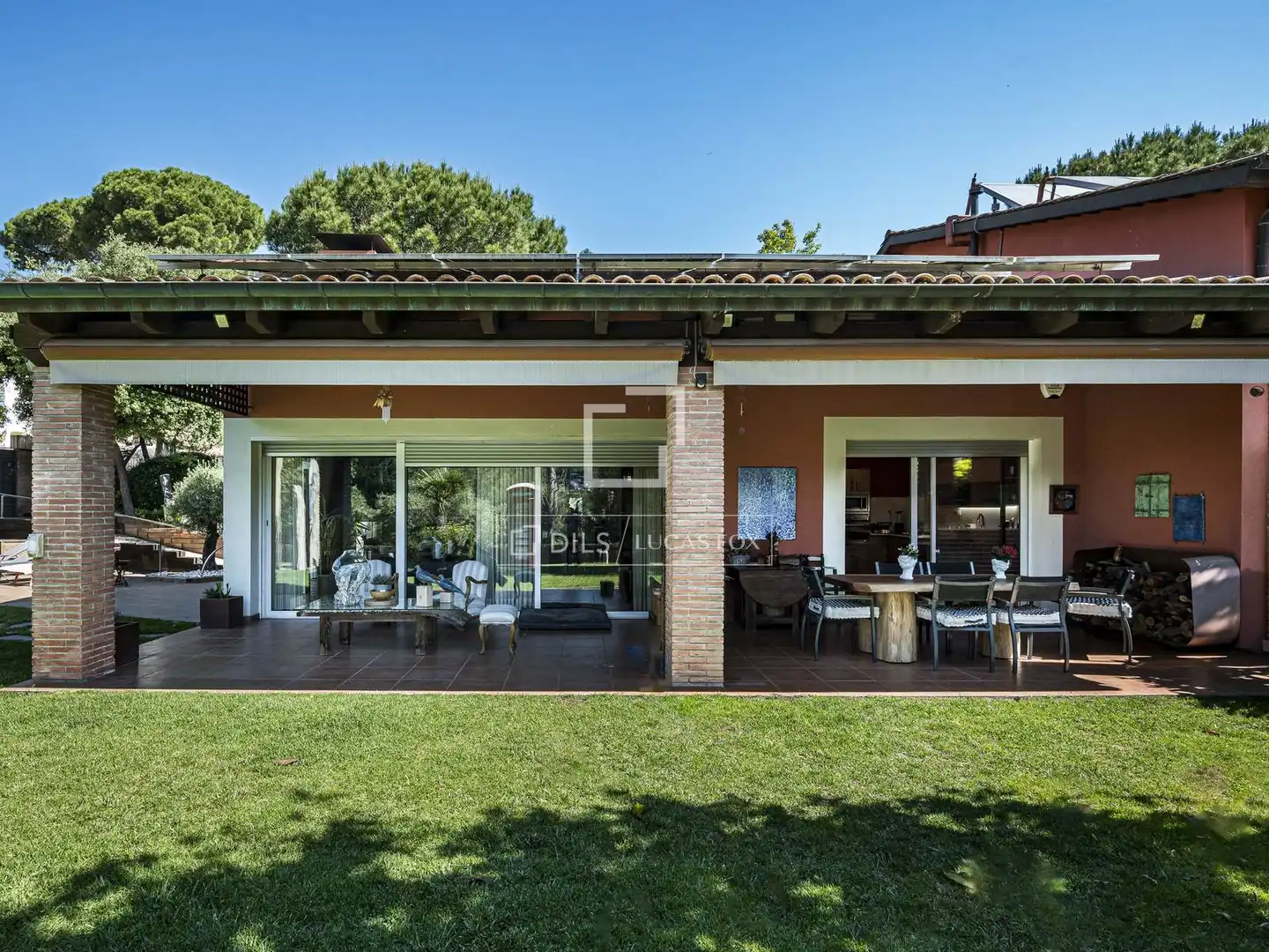Terrassa de Casa o xalet en venda en Sant Cugat del Vallès amb Aire condicionat, Calefacció i Jardí privat