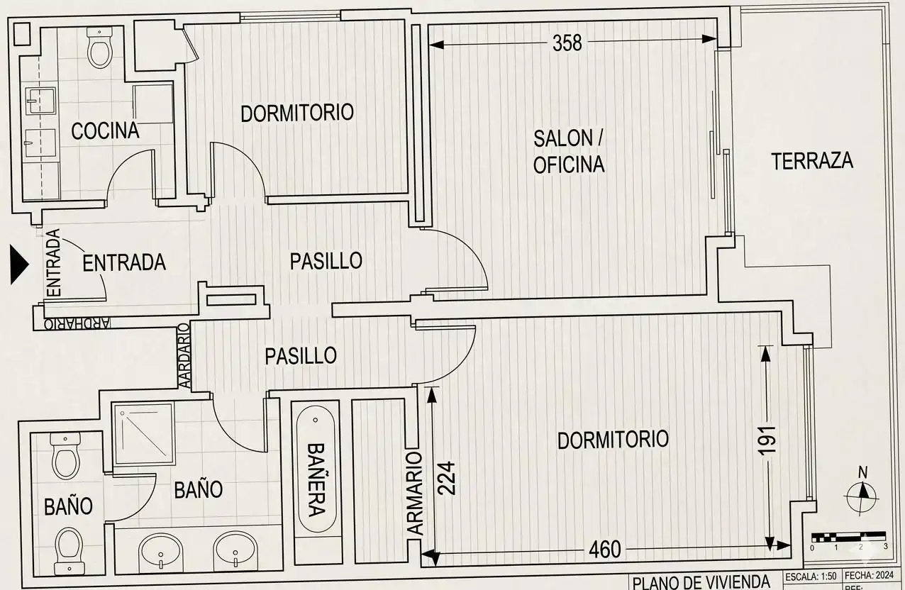 Apartament de lloguer en Madrid amb Aire condicionat, Jardí privat i Terrassa