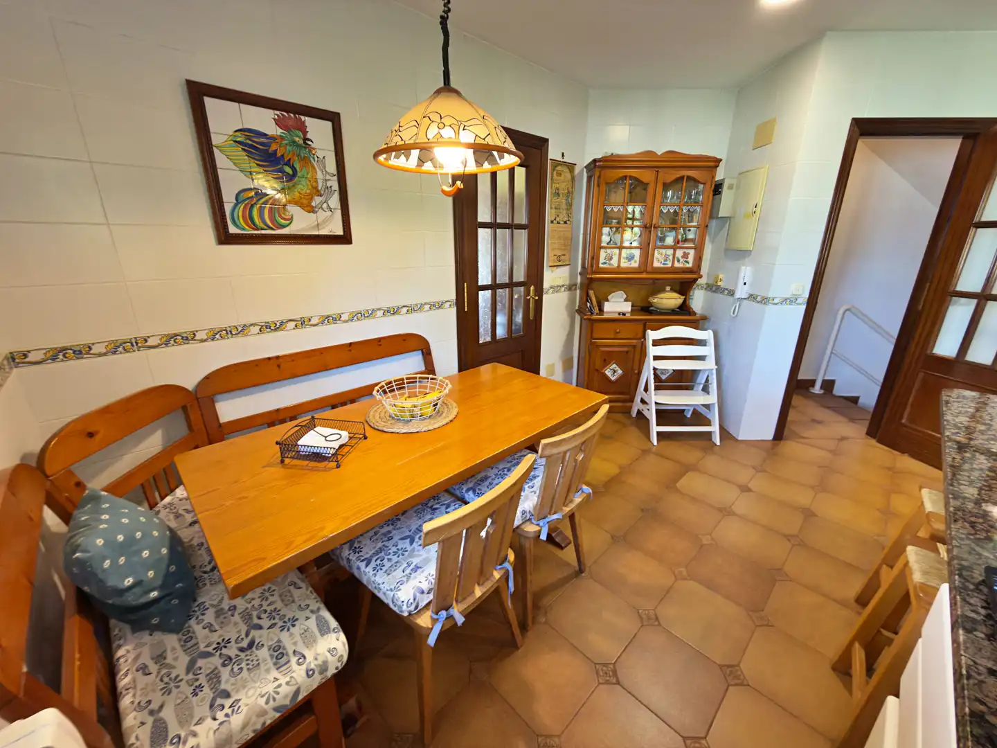 Menjador de Casa o xalet en venda en Gijón  amb Calefacció, Parquet i Terrassa