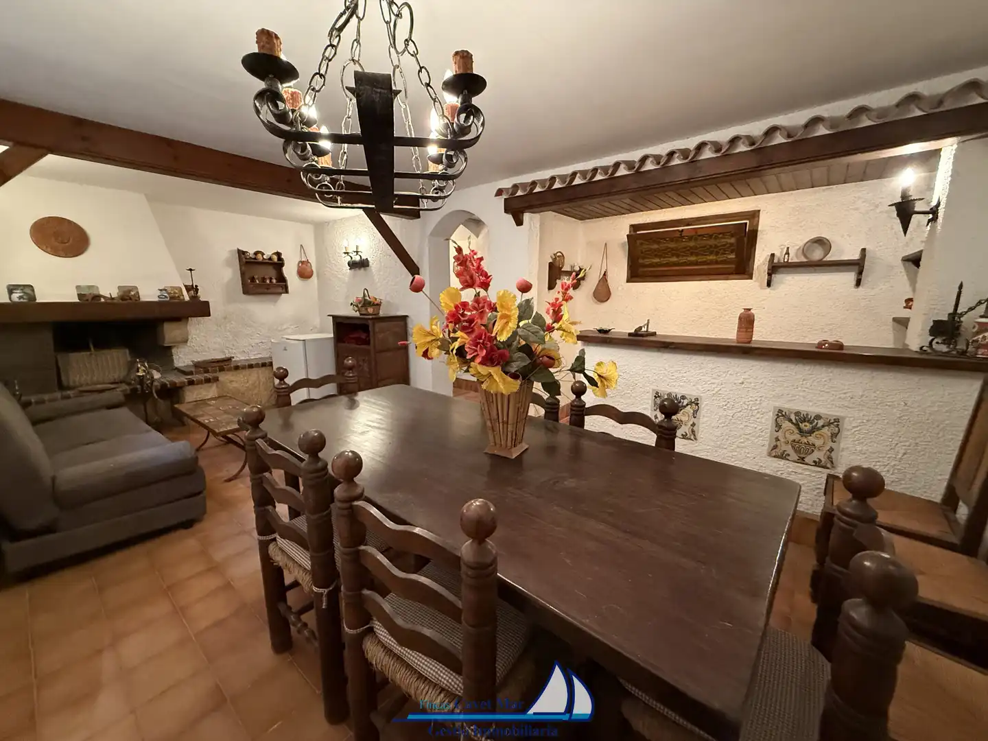 Comedor de Casa adosada en venta en Cambrils con Aire acondicionado, Calefacción y Jardín privado
