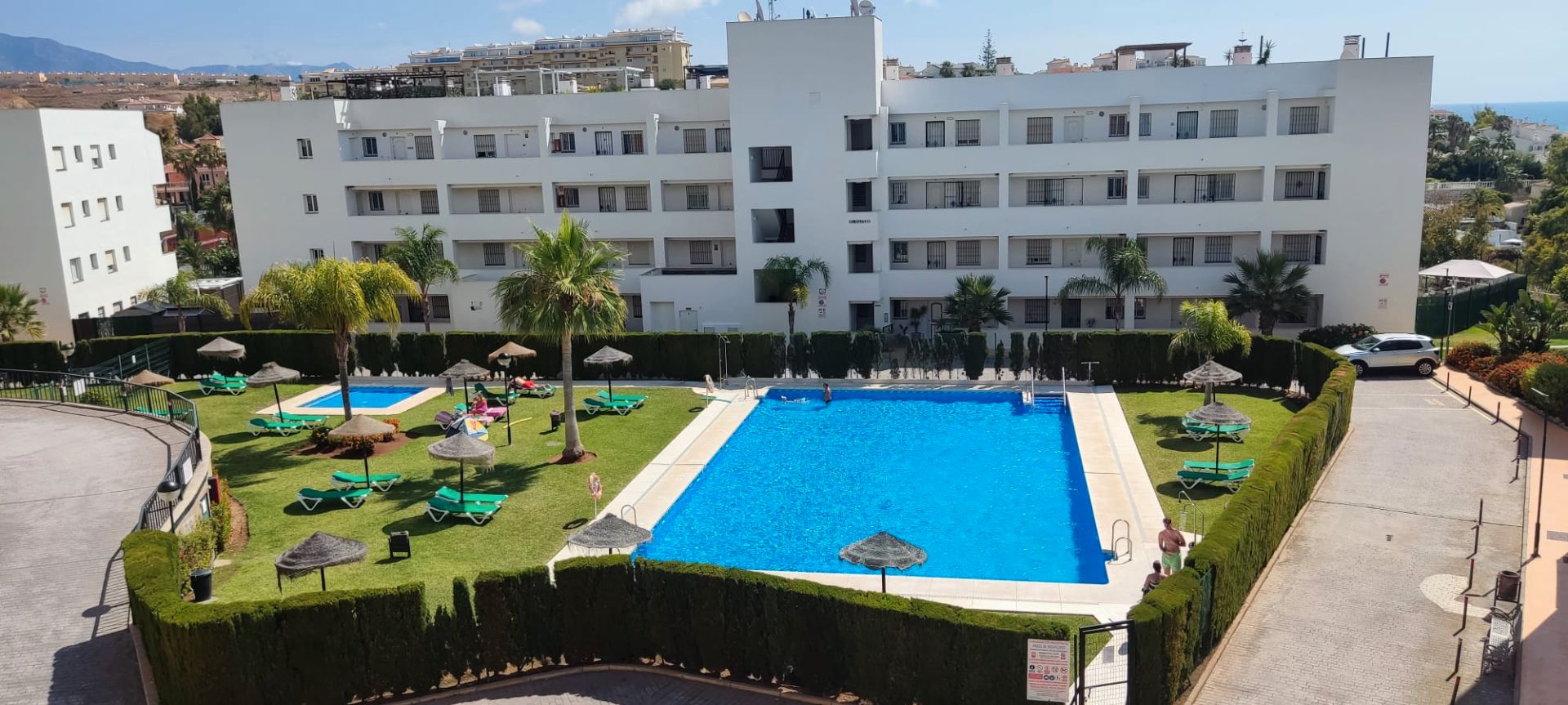 Swimming pool of Flat to rent in Mijas  with Air Conditioner, Furnished and Oven