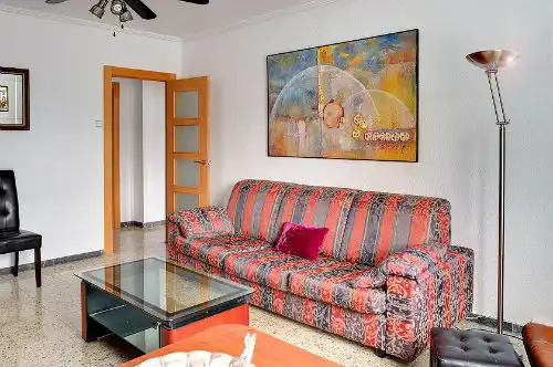 Living room of Flat for rent in Zaragoza  with Heating, Furnished and Oven