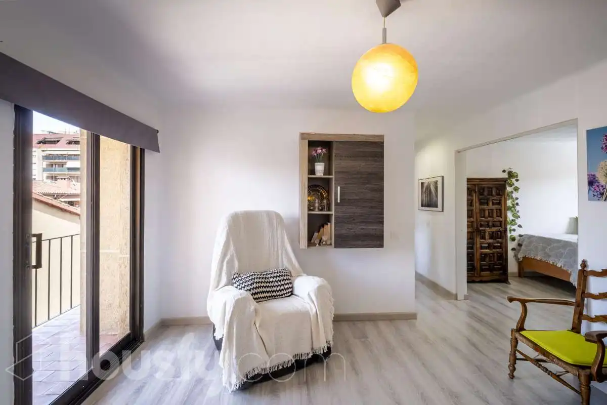 Sala de estar de Piso en venta en Granollers con Amueblado y Balcón