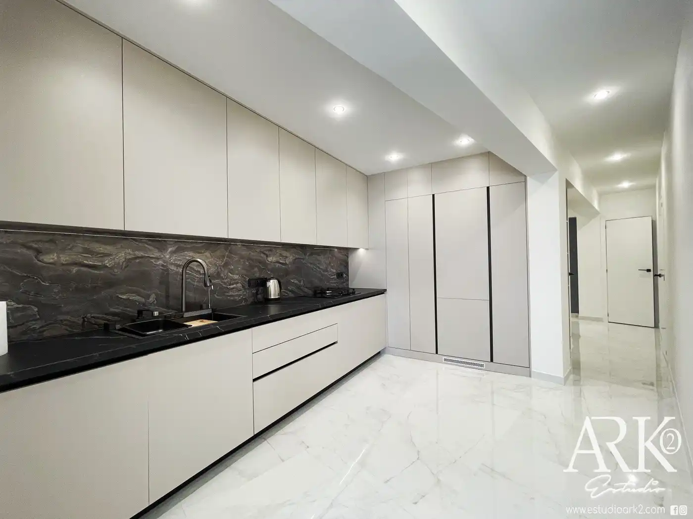 Kitchen of Apartments for sale in Gandia  with Air Conditioner, Terrace and Furnished