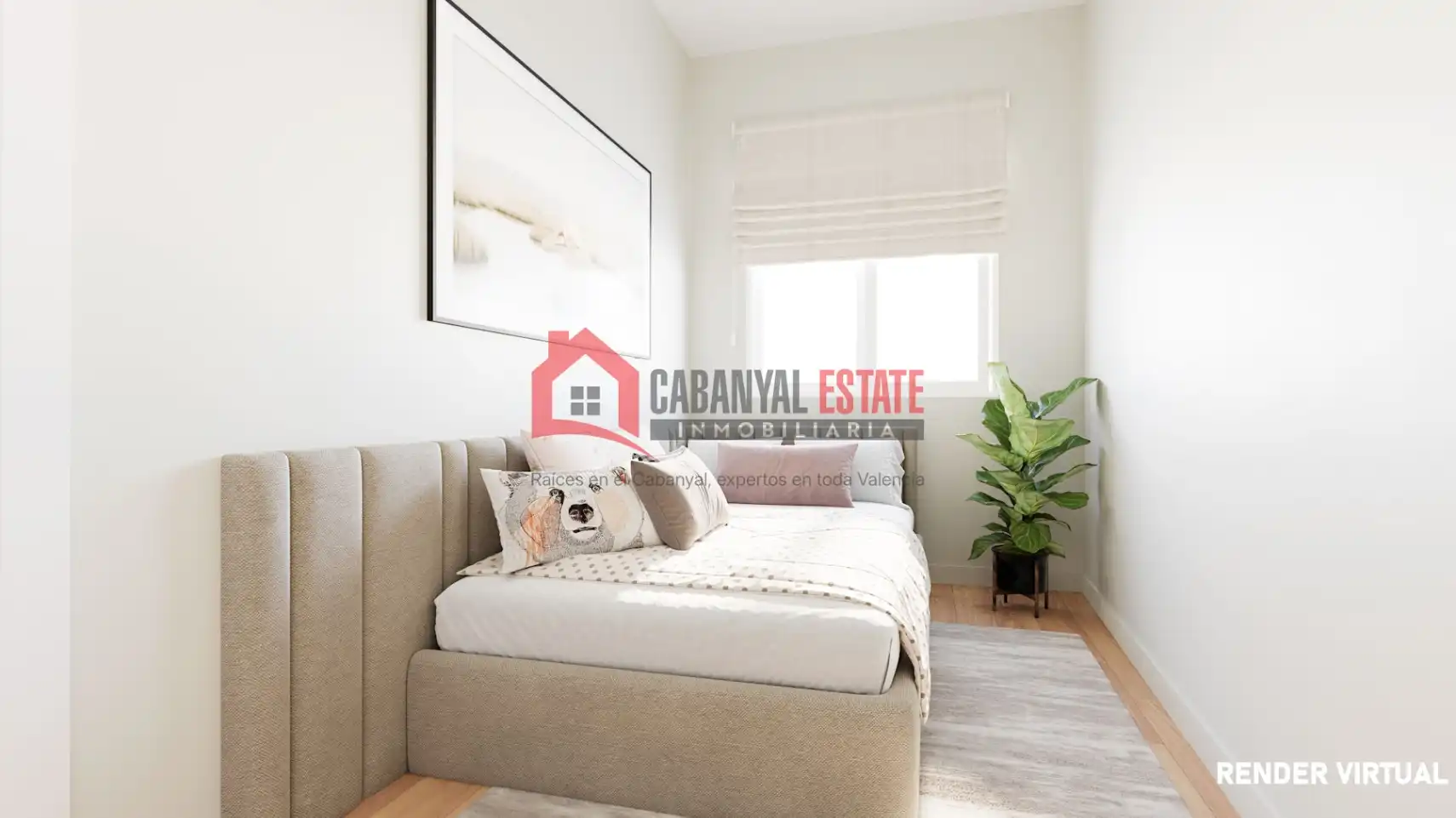 Dormitori de Apartament en venda en Valencia amb Aire condicionat, Terrassa i Moblat