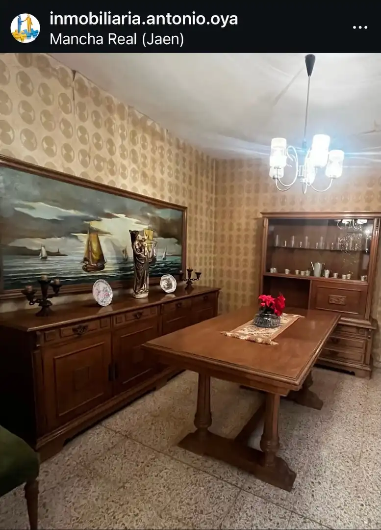 Menjador de Casa o xalet en venda en Mancha Real amb Jardí privat, Terrassa i Traster