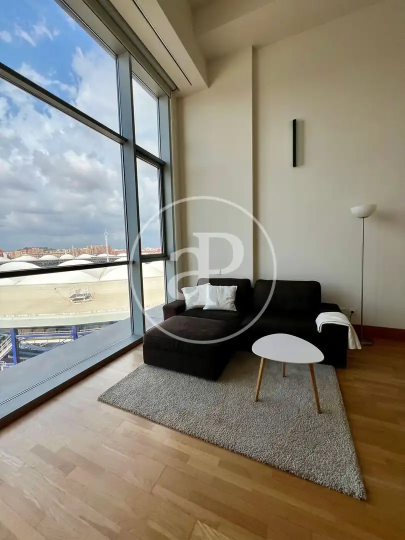 Sala de estar de Loft de alquiler en Valencia con Aire acondicionado y Amueblado
