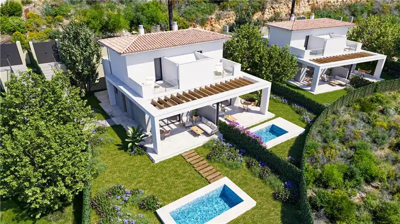 Vista exterior de Casa adosada en venda en Manacor amb Aire condicionat, Jardí privat i Terrassa