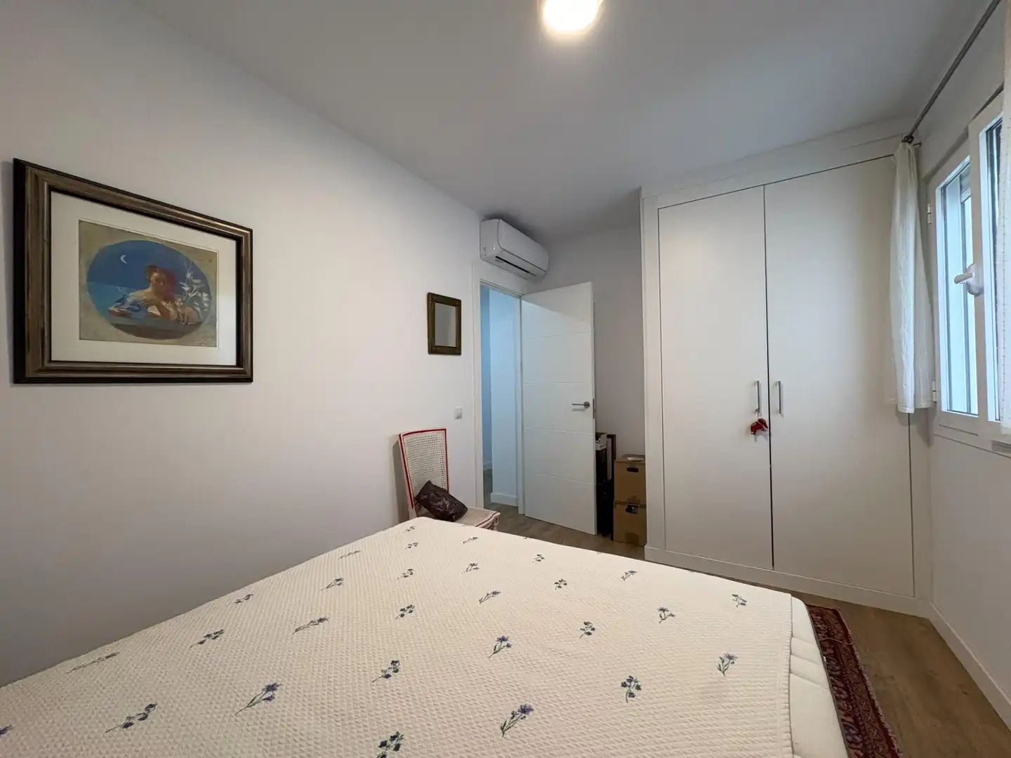 Bedroom of Flat for sale in Málaga  with Air Conditioner, Terrace and Furnished