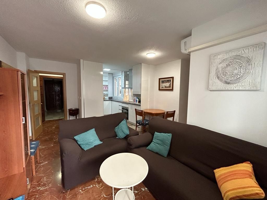 Living room of Flat to rent in  Granada Capital  with Air Conditioner, Terrace and Furnished