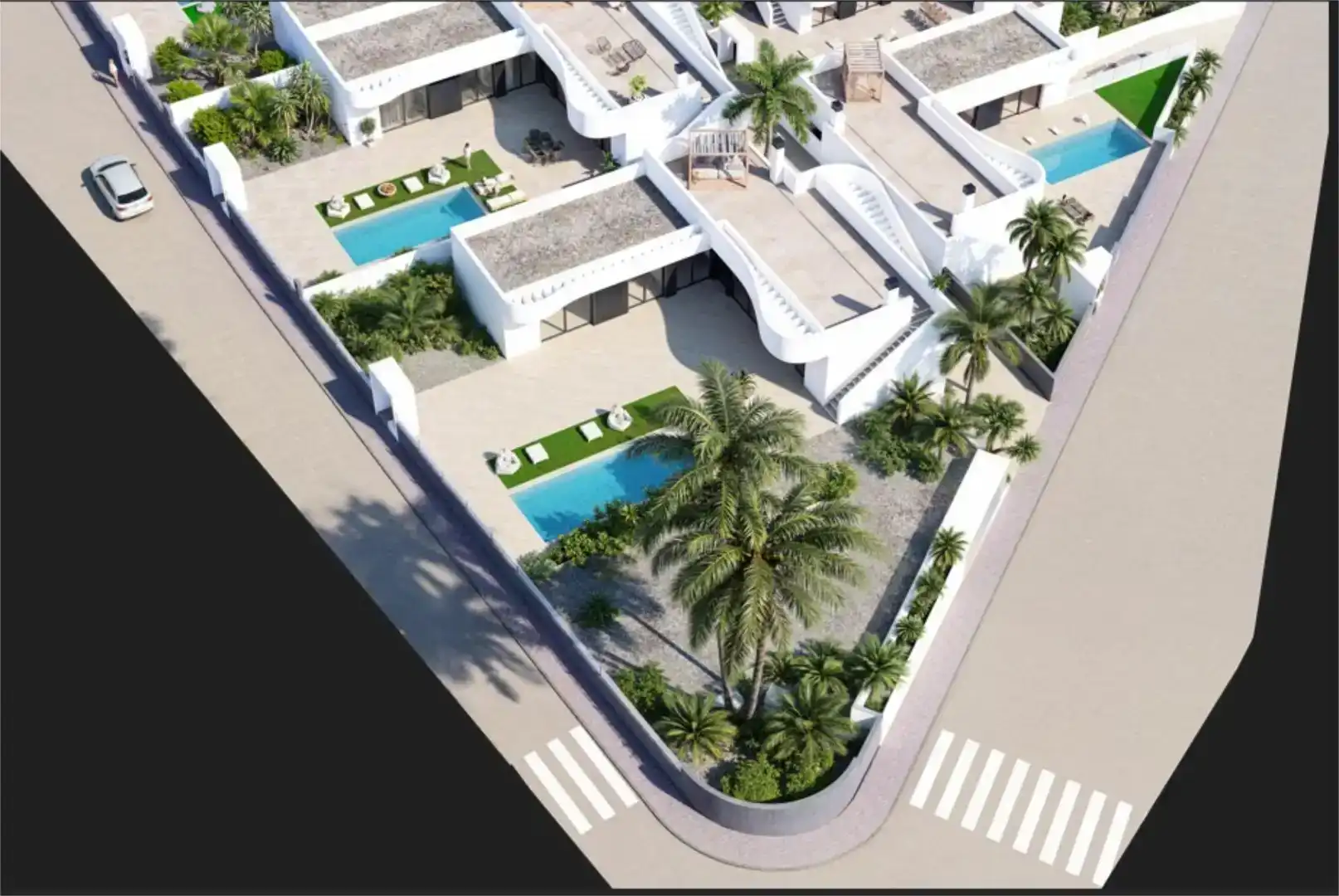 Exterior view of Houses for sale in Algorfa  with Air Conditioner and Swimming Pool