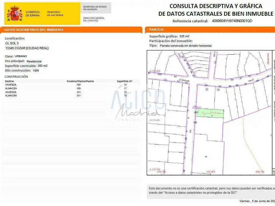 Casa o xalet en venda en Cózar amb Aire condicionat i Terrassa