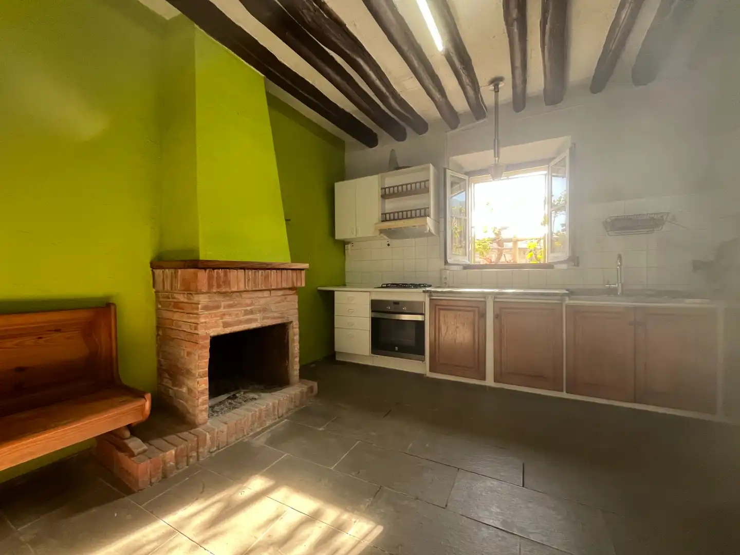 Cocina de Finca rústica en venta en La Cellera de Ter