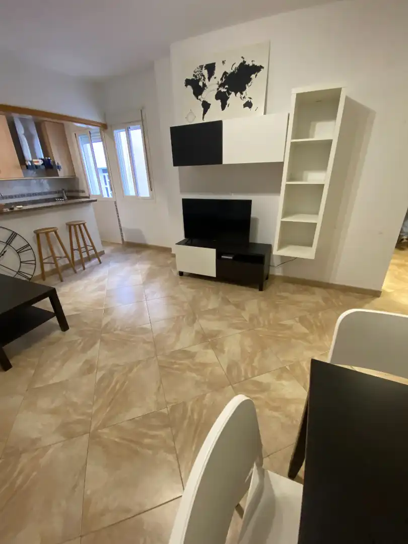 Wohnzimmer von Wohnungen zur Miete in Málaga mit Klimaanlage, Möbliert und Waschmaschine