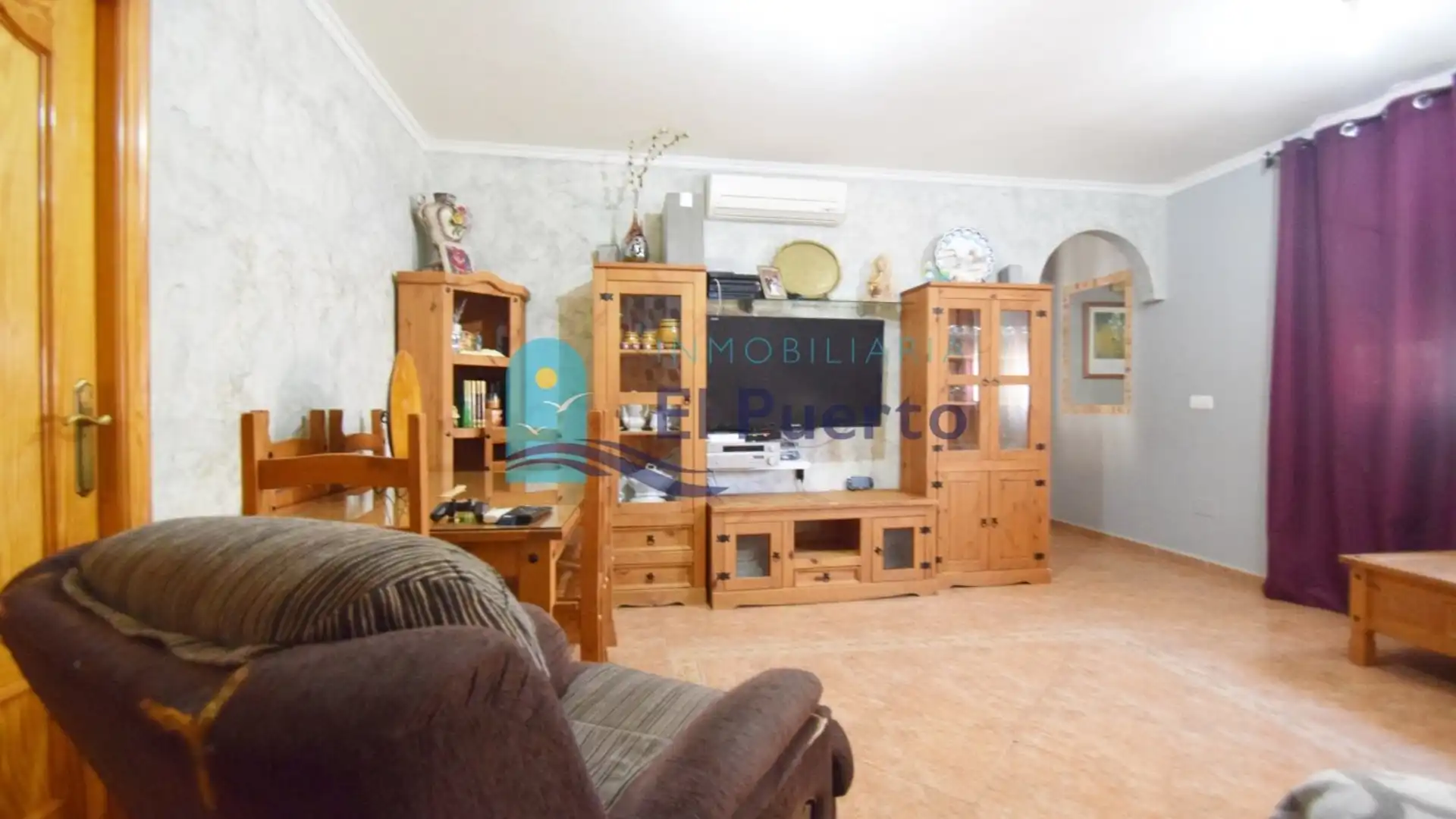 Wohnzimmer von Wohnung zum Verkauf in Mazarrón mit Klimaanlage, Heizung und Terrasse