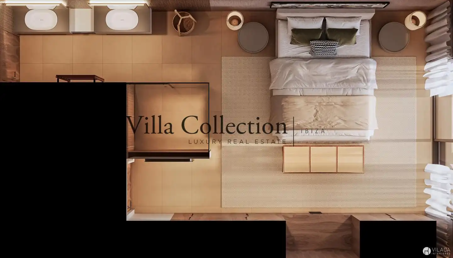 Bedroom of Houses for sale in Santa Eulària des Riu  with Air Conditioner, Heating and Terrace