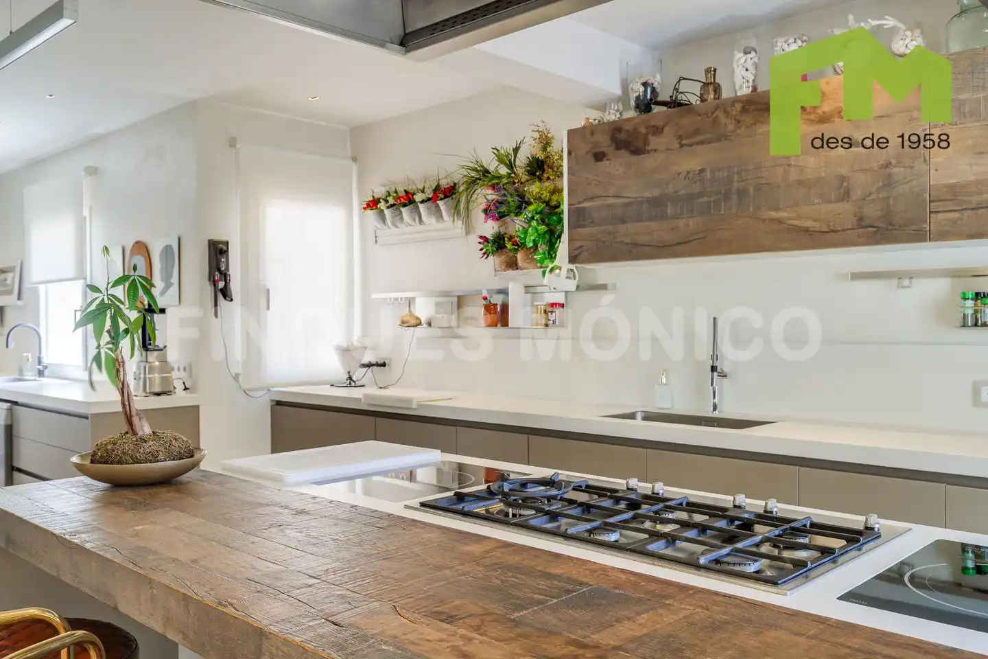 Cocina de Casa o chalet en venta en El Masnou con Aire acondicionado, Calefacción y Jardín privado