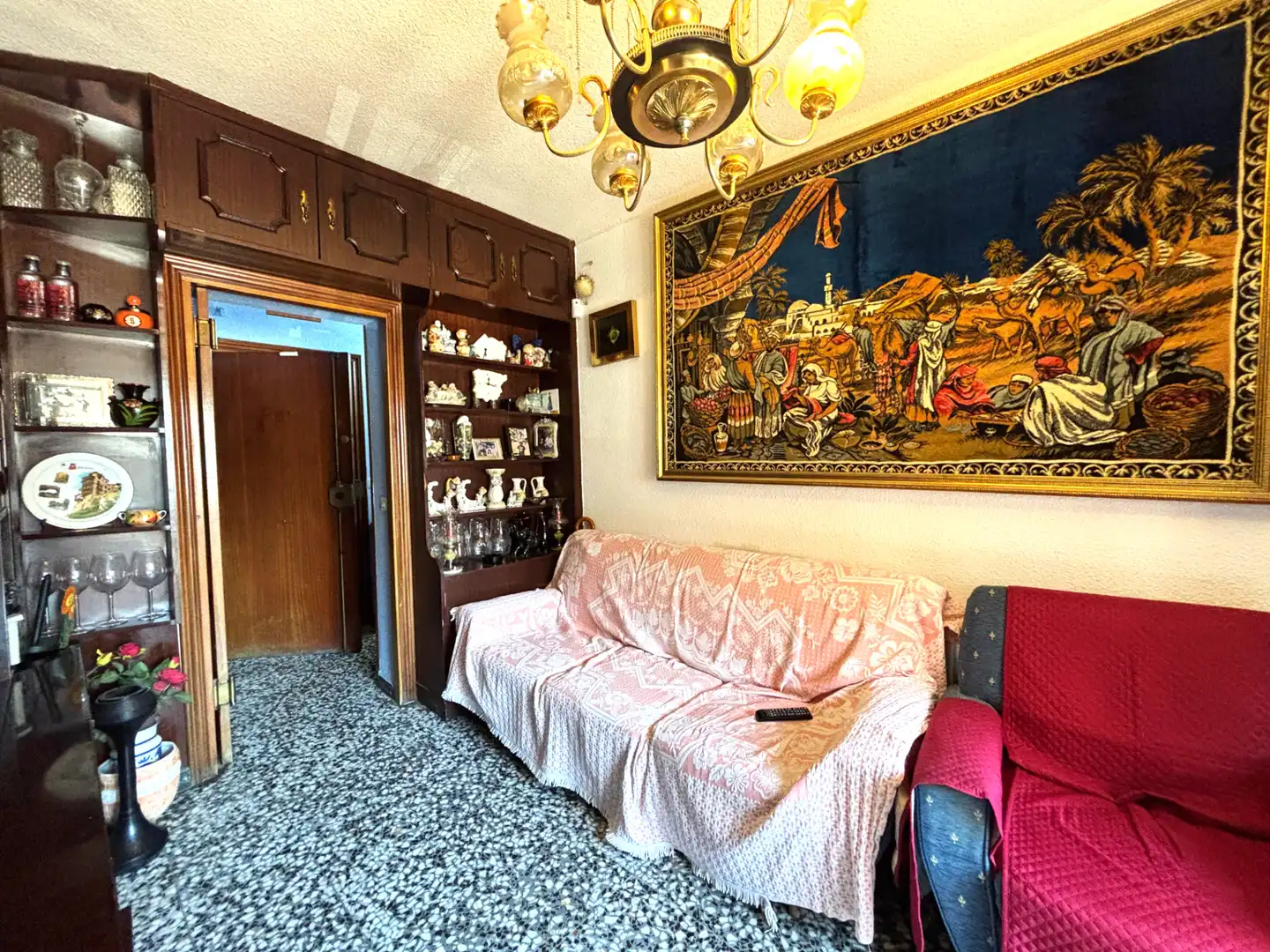 Sala de estar de Piso en venta en Madrid con Calefacción, Amueblado y Horno