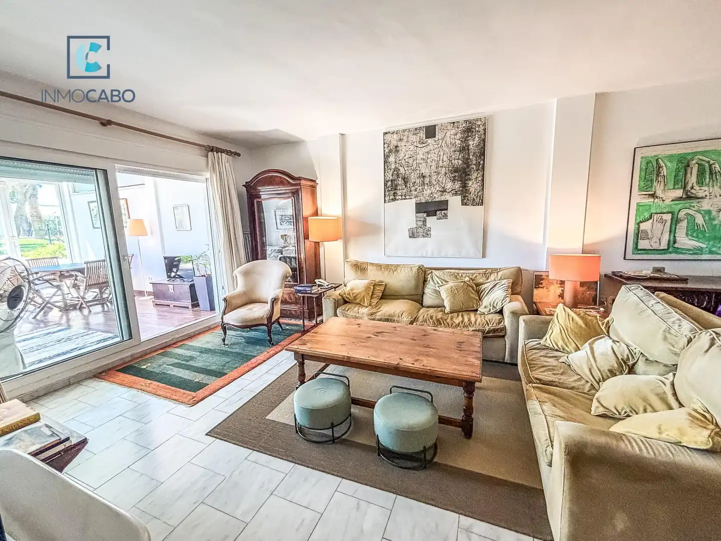 Wohnzimmer von Erdgeschoss zum Verkauf in Cartagena mit Heizung, Privatgarten und Terrasse