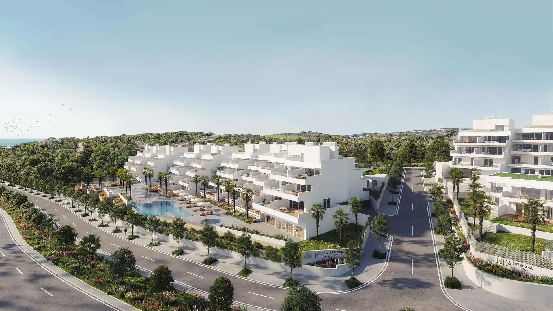 Exterior view of Apartments for sale in Estepona  with Community pool