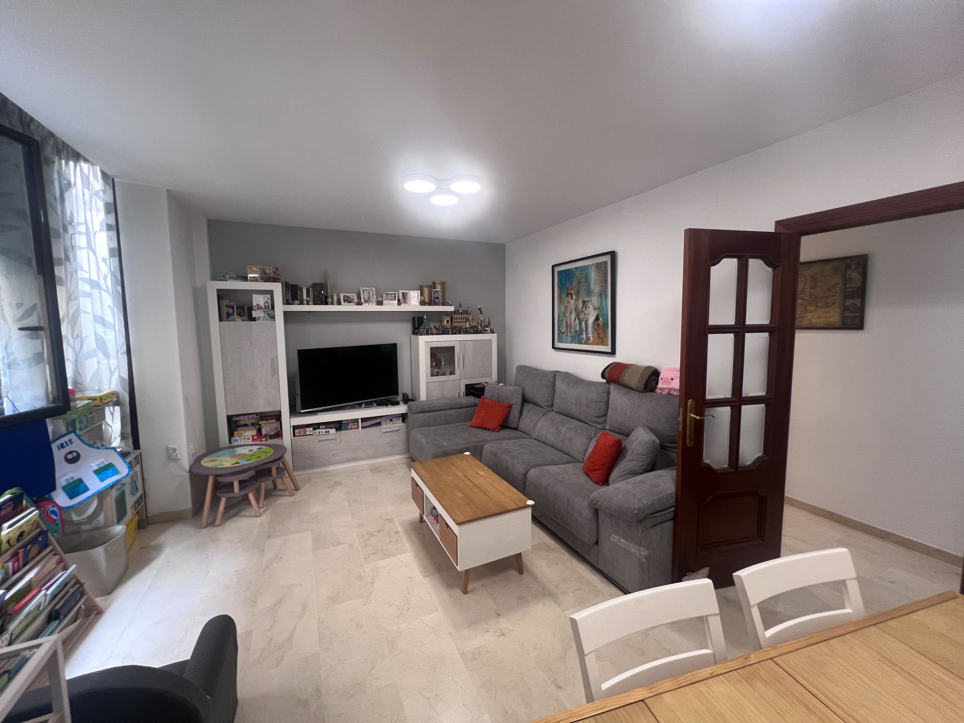 Living room of Flat for sale in  Jaén Capital  with Air Conditioner, Heating and Furnished