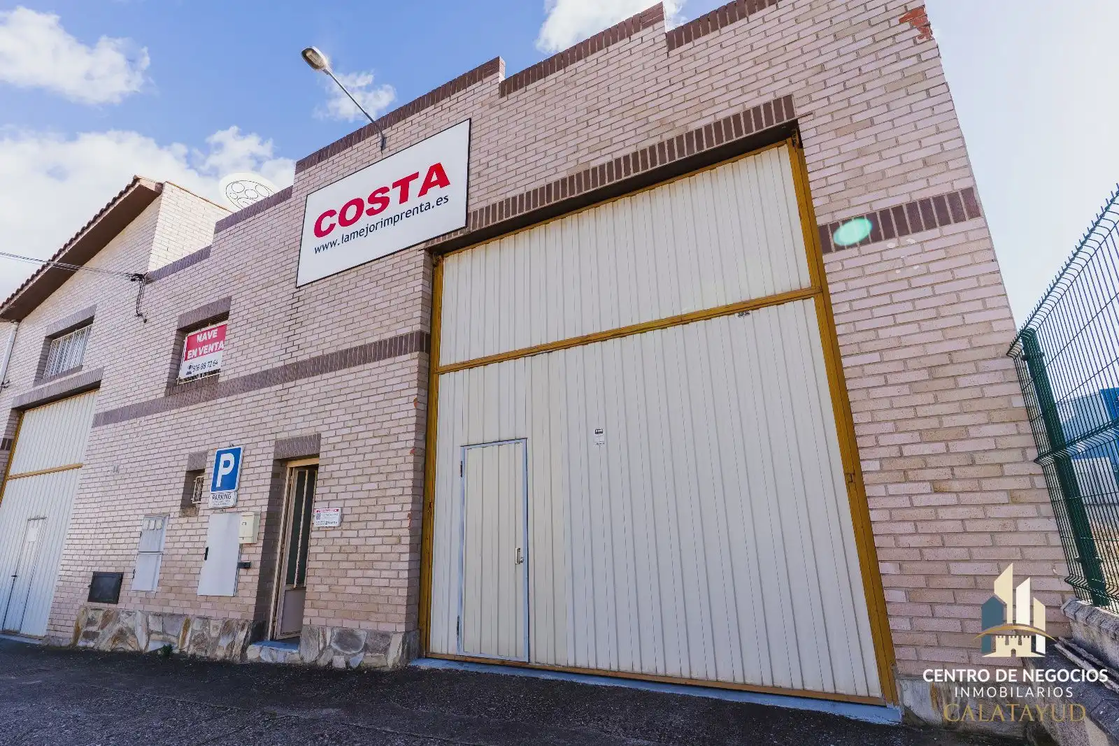 Vista exterior de Nave industrial en venta en Calatayud con Calefacción